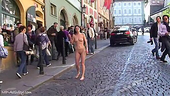 Naughty Babes Flashing And Getting Naked In Public