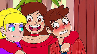 Animierte Parodie Von Gravity Falls Mit Sinnlichen Oralsex- Und Cowgirl-Sexszenen