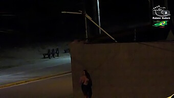 A Young Woman Is Spotted Naked By The Beach Security Camera In This Xvideos Feature.