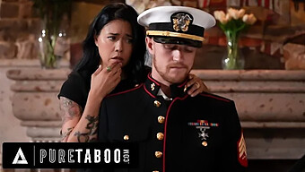 Dana Vespoli, A Widowed Milf, Craves Her Stepson'S Attention In Her Husband'S Military Uniform