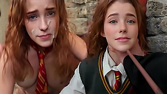 Erlebe Das Ultimative Hermine Granger Cosplay Mit Diesem Pov-Video