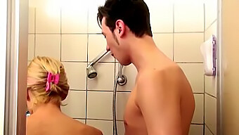 German Stepmom Seduces Son In Shower And Gets Fucked