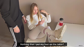 Teen Girlfriend Rebels Against Her Partner'S Strict Rules In The Kitchen