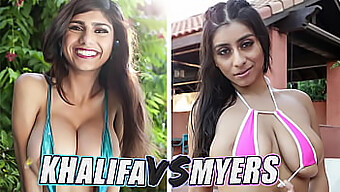 Mia Khalifa Og Violet Myers Går Head-To-Head I En Hot Pornokonkurrence